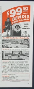 Magazine Ad* - 1940 - Bendix Washing Machine - South Bend, IN - Picture 1 of 1