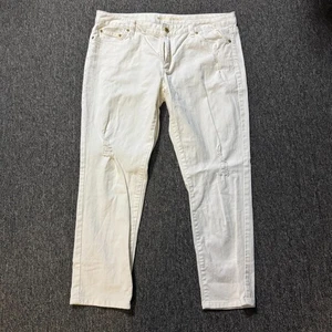 Pantaloni jeans skinny Michael Kors crop donna - taglia 12 bianchi - Foto 1 di 8