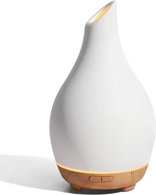 InnoGear Difusor de Aceite Esencial, 150ml Difusor Cerámico Artesanal Blanco  Foto 1 de 4