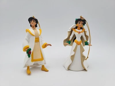 1ST ISSUE Disney ALADDIN & JASMINE WEDDING CHRISTMAS ORNAMENT-NO BOX Foto 1 de 4