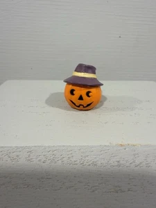 Hallmark Merry Miniatures Halloween Vintage SOMBRERO CALABAZA 1994 Jack O Lantern - Imagen 1 de 7