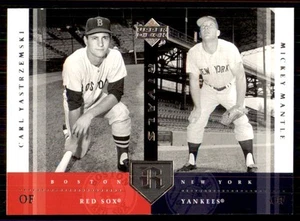 2004 Upper Deck Rivals #25 Carl Yastrzemski Mickey Mantle Red Sox Yankees - Picture 1 of 2