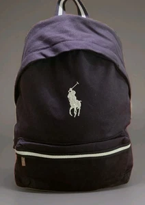 POLO RALPH LAUREN Mochila Azul Marino Viaje Escuela Gimnasio Bolsa de Fin de Semana (18”x13”x7”) - Imagen 1 de 10
