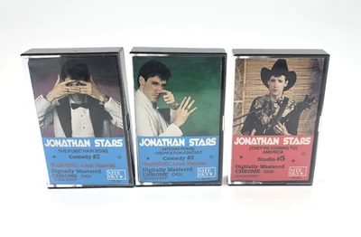 Jonathan Stars Chrome Comedy Cassette Lot (3 Tapes) – Adult Humor – Rare Nite... - Image 1 of 4