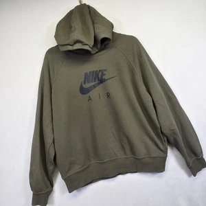 Nike Air Hoodie Womens XL Green Sportswear Club Fleece Sweatshirt Athleisure - Picture 1 of 15
