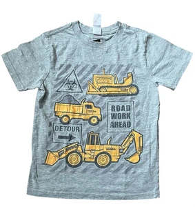 Tonka Boys’ Small Gray Construction Work Graphic T-Shirt - Picture 1 of 8