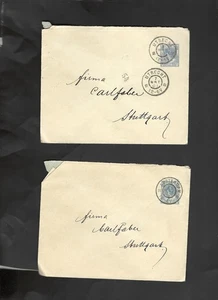 NETHERLANDS-ENTIRES-1890 ISH-LOT OF 4-CANCELS-AV -F-#131 - Picture 1 of 3