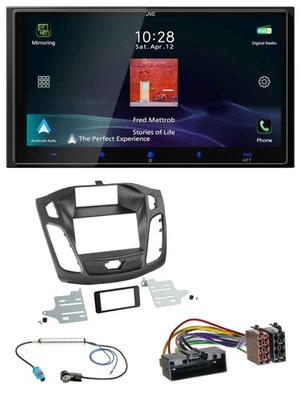 JVC USB Bluetooth 2DIN DAB MP3 Autoradio für Ford Focus (2011-2014) - Bild 1 von 4