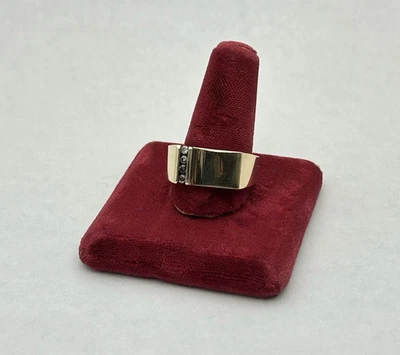 5.75 克 14k 金色男式印章戒指 8.5 码 — 第 1/4 张图片