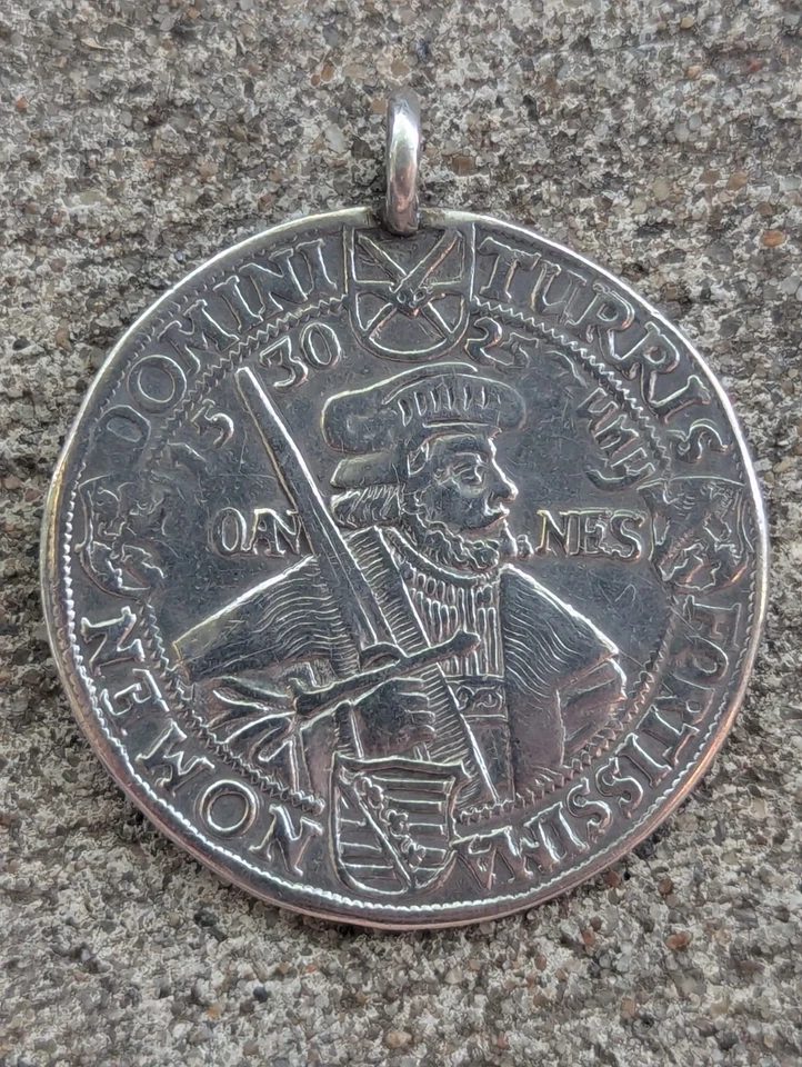 Saxon-Albertine Thaler 1630 John George I '100th Anniversary Augsburg" Medal - Image 1 of 3