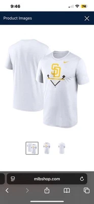 Nike San Diego Padres Hombres 3 XL Camiseta NUEVA CON ETIQUETAS EN BOLSA Foto 1 de 4