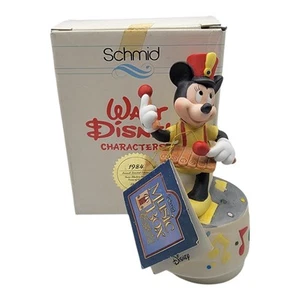 1984 Walt Disney Schmid Minnie Mouse Porcelain Command Performance Music Box - Picture 1 of 13