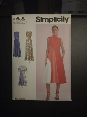 Simplicity Sewing Pattern S9886 Misses Fitted Dress with Length Variations 12-20 - Image 1 of 3