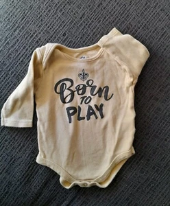 NFL New Orleans Saints Baby 6/9 Month Long Sleeve Bodysuit Pre Owned - Picture 1 of 6