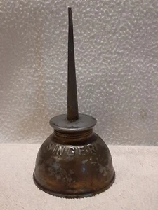 Vintage SINGER MADE IN USA Oil Can Oiler Thumb Pump Oiler SHIPS FREE - Picture 1 of 7
