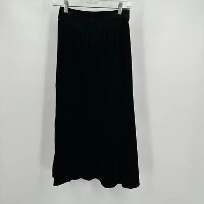 Falda de terciopelo negra vintage Gunne Sax Jessica McClintock para mujer talla 7 Whimsigoth Foto 1 de 4