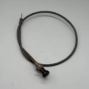 Porsche 356 Hand Throttle Pull Cable w/ Knob & Bezel 695 424 031 02 - Picture 1 of 4