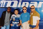 Foto vintage Auto, Asprilla, Tuero, Sensini e Veron all'autodromo di Monza 1998