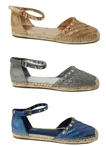 Marc Fisher Graze Flat Espadrille Sandal with Studs - Choose your Size & Colour - Picture 1 of 4