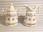 Henry Ford Museum Iroquois China Periwinkle Creamer Sugar Bowl