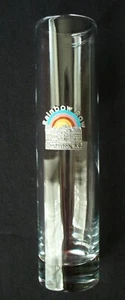 Pewter &Enamel~RAINBOW ROW~Charleston~SC~7.5"x1.75"~TALL~Glass~VASE~Heavy Bottom - Picture 1 of 6