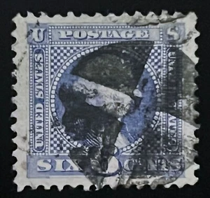 #115 Used, 1869 6¢ Pictorial Washington w/Grade 80 2008 PSE Cert SMQ $300 - Picture 1 of 3