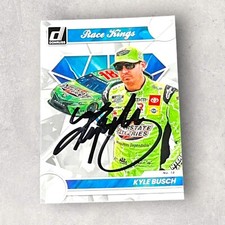 Kyle Busch RACE KINGS 2023 DONRUSS NASCAR RACING 75 GREATEST autographed card