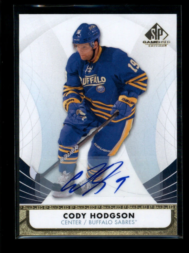 CODY HODGSON 2012/13 12/13 SP GAME USED AUTOGRAPH AUTO (BV=$30) AG6200 - NM - Image 1 of 1