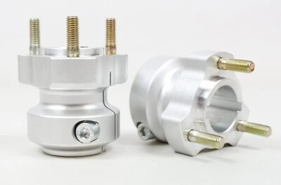 Set Di Mozzi Posteriori In Argento 30Mm X 62Mm - Immagine 1 di 3