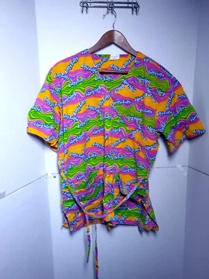 Nestle Womans Scrubs Top 1X Laffy Taffy Print All Over - Image 1 of 4