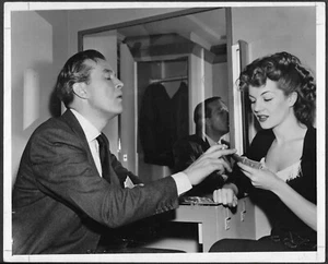 Corinne Calvet Ray Milland Original 1950s Behind Scenes On Set Promo Photo - Picture 1 of 2