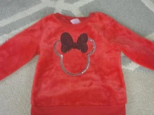 Girls minnie mouse sweater, size 6,red,good condition - Picture 1 of 5