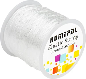 1Mm Elastic String for Bracelets, Clear Elastic String Elastic Cord for Jewelry - Picture 1 of 7