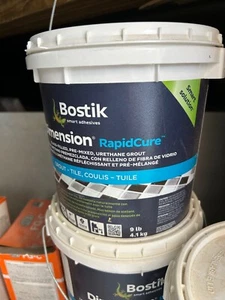 Bostik Dimension Rapidcure Pre-Mixed Urethane Grout- Glass-Filled - 9lbs Bucket - Picture 1 of 1