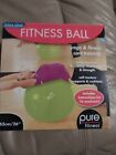 Pure Fitness Exercise  Fitness Ball (65 Cm/26) Purple , New ( Box Was Opened)
