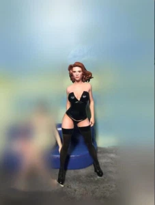 1/18 Figuras Modelo Sexy Viuda Negra Niña 4" Estatuillas de Resina para Coches Vehículo Juguete - Imagen 1 de 6