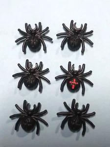 LEGO LOT 6 Black Spiders Figure vintage - Picture 1 of 3