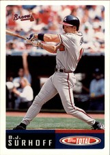 2002 Topps Total Atlanta Braves Baseball Card #929 B.J. Surhoff