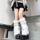 with Leather Belt Leg Warmers Warm Soft Foot Covers Boot Socks  Women Girls