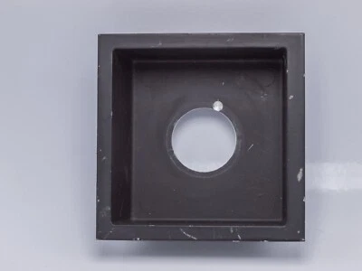 Calumet CC-400 Series 4x5" Camera Recessed 34mm Lens Board 4" Square 32.5mm Hole - Image 1 of 4