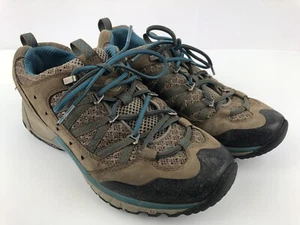 MERRELL AVIAN LIGHT SPORT CANTEEN TEAL BROWN VIBRAM HIKING SNEAKERS Women sz 6.5 - Picture 1 of 12