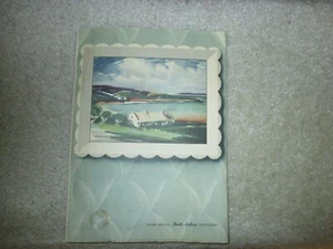 1944 Quik-letters Stationary-Appears Unused,Emily Groom Watercolor On Cover - Picture 1 of 6