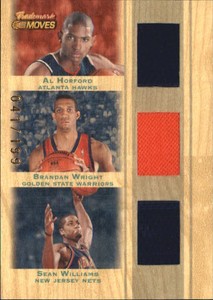2007-08 Topps Trademark Moves Triple Relics Card #HWW Horford/Wright/Williams