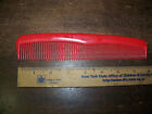 Vintage Unbreakable Comb Made in USA Red Styling Comb