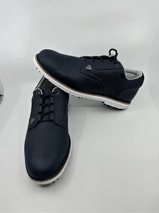 Travis Mathew Cuater The Legend 4MR214 Marine Leder Golfschuhe Herren Größe 10 - Bild 1 von 6