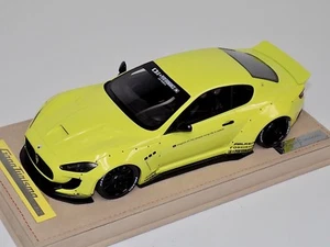 1/18 AB Modelle Maserati Granturismo Liberty Walk Glanz Gelb N Aufkleber Alcantara - Bild 1 von 8