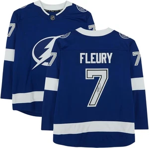 Haydn Fleury Tampa Bay Lightning Signed Blue Fanatics Breakaway Jersey - Picture 1 of 5
