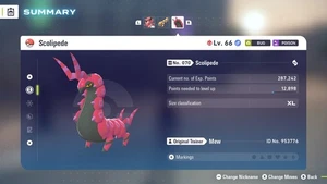 Brillante 6IV Adamant Alpha Scolipede Pokémon ZA + Master Ball - Imagen 1 de 4