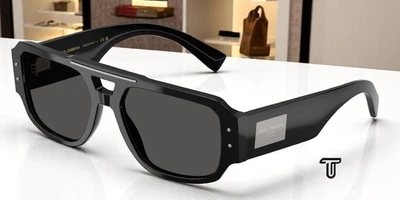 Gafas de sol para hombre Dolce & Gabbana DG4482 501 87 negro gris oscuro 57 mm Foto 1 de 4