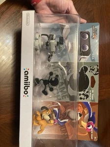 Smash Bros. Amiibo Retro 3-Pack R.O.B./ROB, Mr. Game & Watch, and Duck Hunt US - Picture 1 of 3